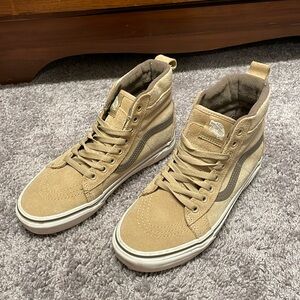Tan suede vans high tops